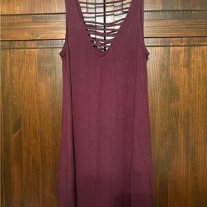 Socialite Deep Purple Strappy Back Dress
